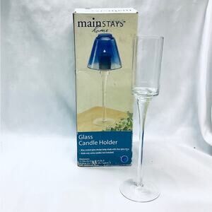 Mainstays Stemmed Glass Candle Holder, missing top